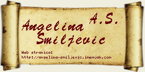 Angelina Smiljević vizit kartica